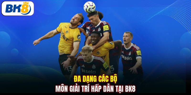 Đa dạng các bộ môn giải trí hấp dẫn tại BK8