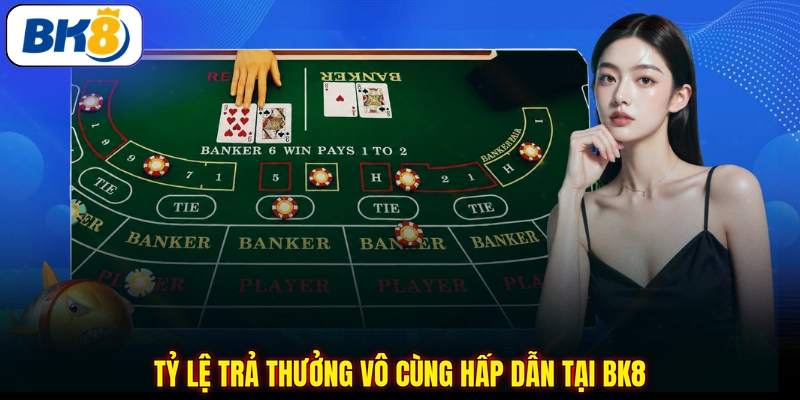 Tỷ lệ trả thưởng vô cùng hấp dẫn tại BK8